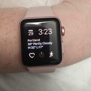 Rose gold Apple Watch